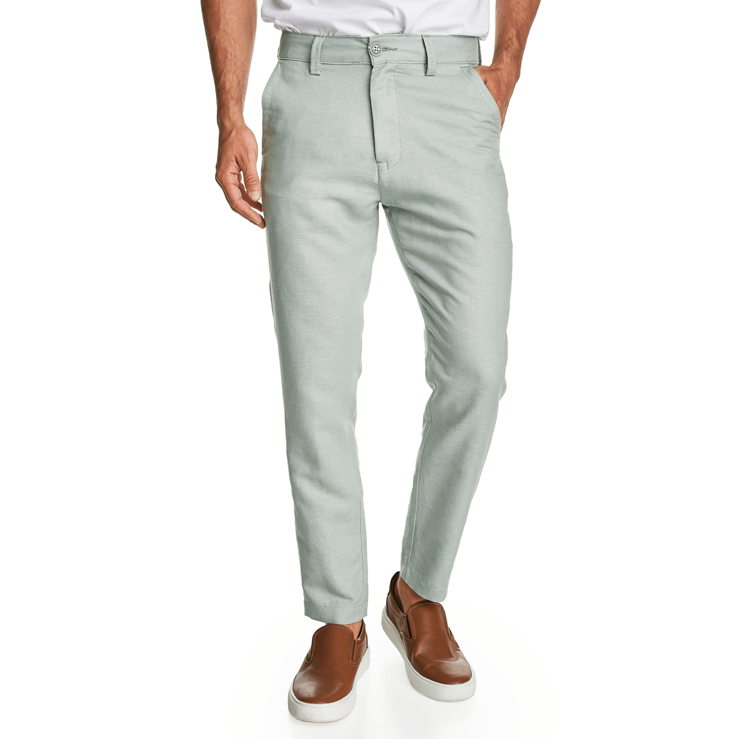 Calça cropped deals de alfaiataria masculina